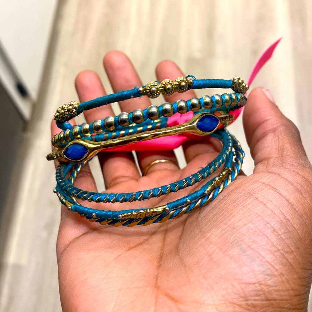 Teal vintage bracelets